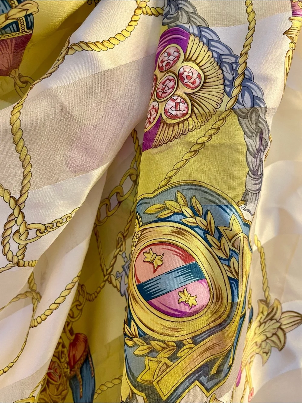 Vintage Hiroko Kapp 100% Silk Scarf Made In Japan Square